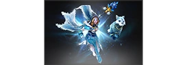 Crystal Maiden Frost Avalanche prestige item uit Dota 2.
