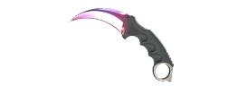 Karambit Fade mes skin uit Counter-Strike 2.